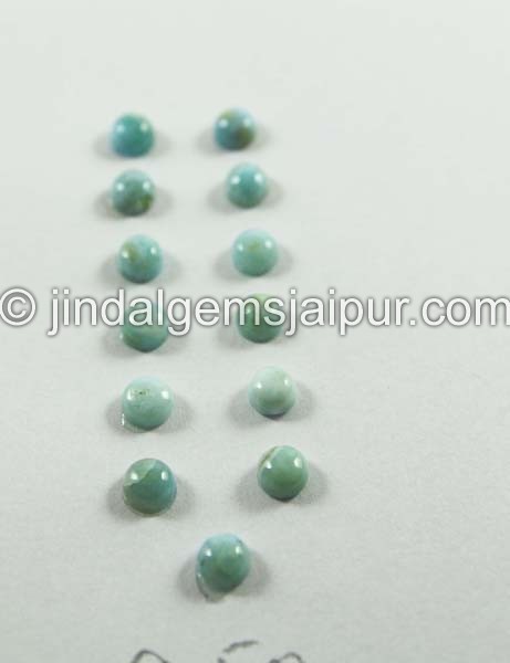 Larimar Smooth Round Cabochon